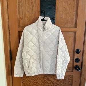 Vuori Echo Insulated Bomber Jacket (White)